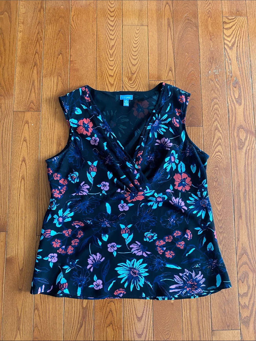 Tres You women’s size 12 short sleeve blouse lined
